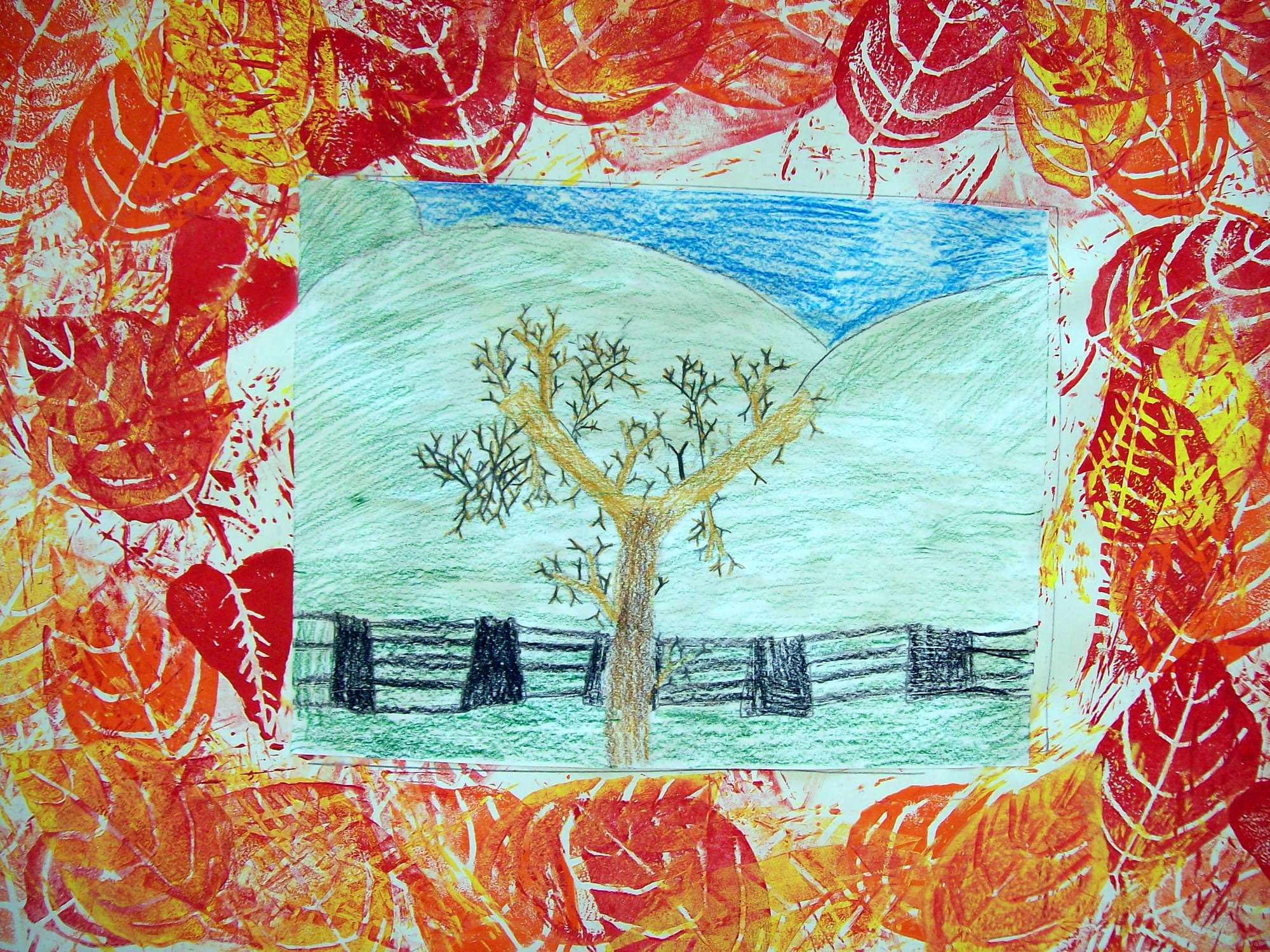 Leaf Printing Art - Early Education Zone