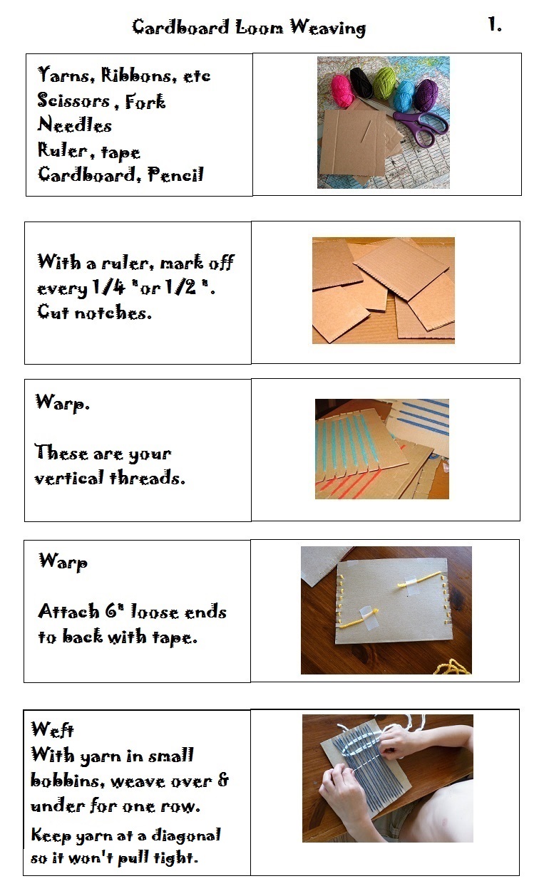Weaving for Kids: How to Weave on a Cardboard Loom