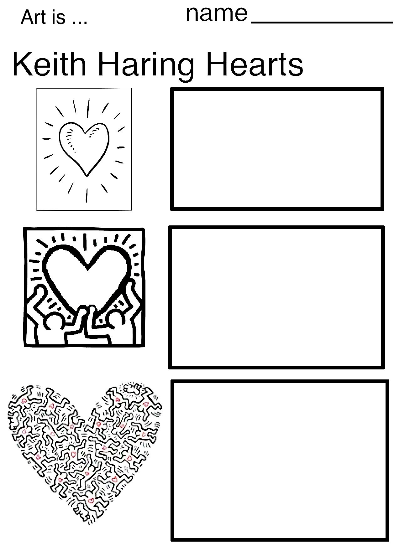 The Smartteacher Resource Keith Haring Hearts Dogs