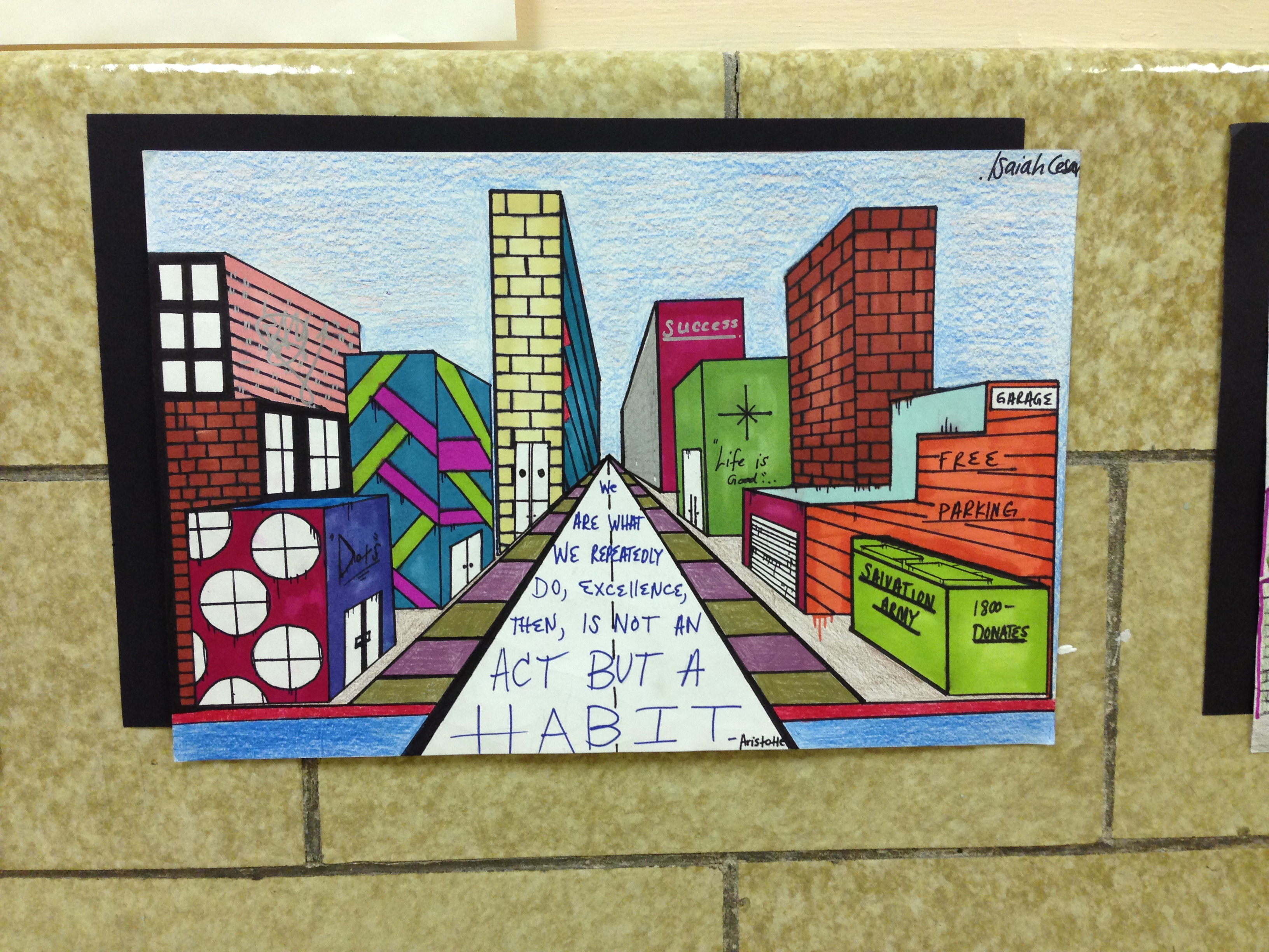 The smARTteacher Resource: One-Point Perspective Cityscape Drawings