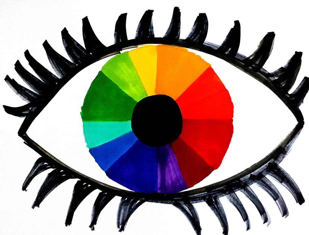 color wheel design eye